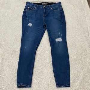 Torrid Bombshell Skinny Medium Washed Distressed